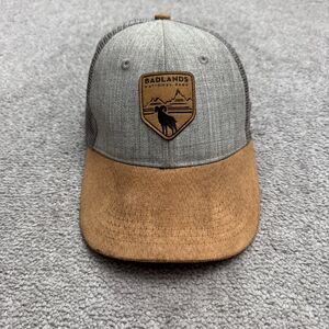 Locale Outdoor Badlands National Park Trucker Mesh Snapback Hat Cap Gray Brown